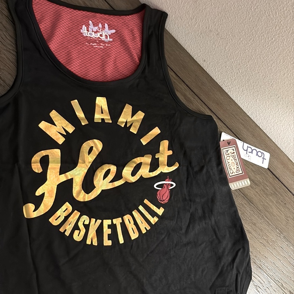 NWT [Touch by Alyssa Milano] Miami Heat NBA Sleeveless Tank Top Women’s Medium - Picture 6 of 14